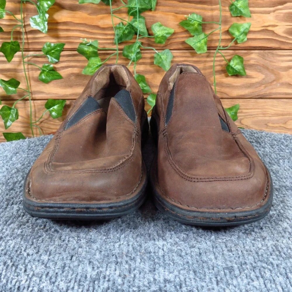 Columbia Big Pines Mens Slip On Loafers Size 9.5 Outdoor Walking Brown Leather